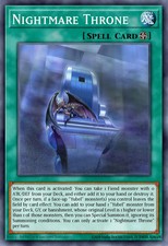 Yugioh MP25-EN072 - Nightmare Throne - Prismatic Secret Rare