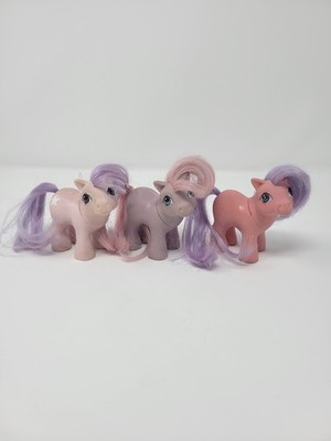 Lot 3 My Little Pony G1 Vintage Mail Order  Lavender/Pink/Purple Baby Ember Star