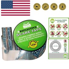 Scare Tape - Weatherproof Reflective Tape - Seagull Reflective Ribbon for Bal...