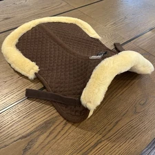 Roma 100% Merino Sheepskin English Half pad With Rolled Edges