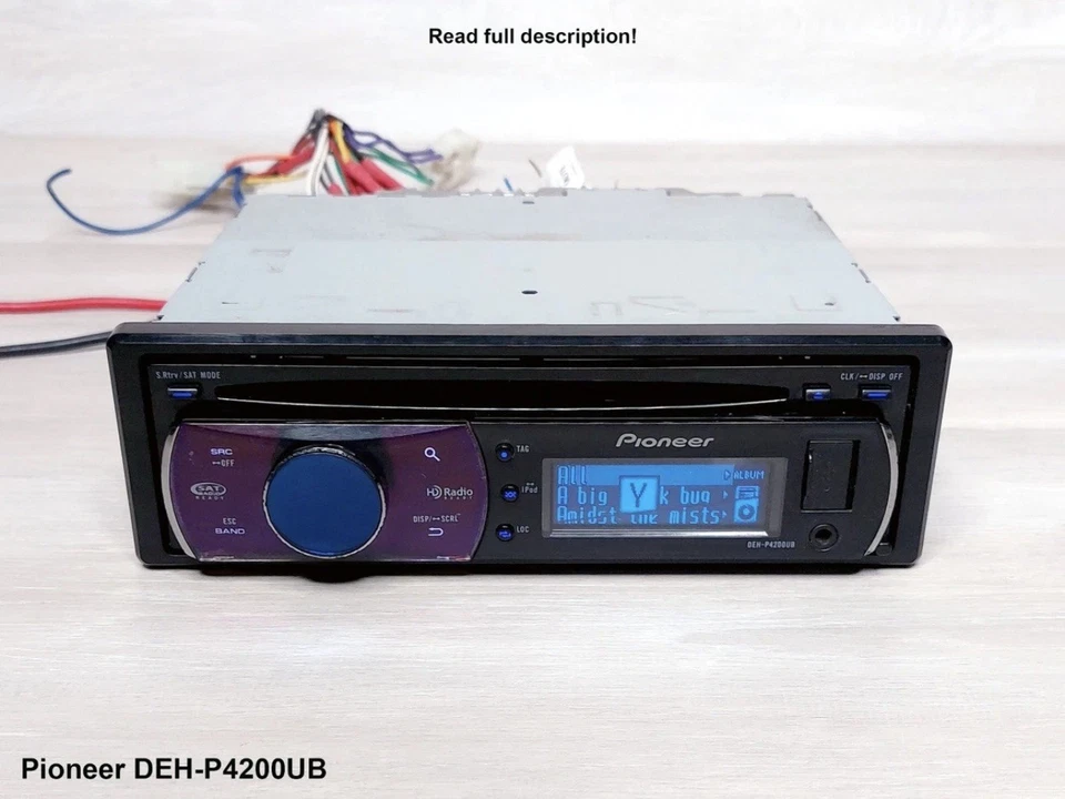 PIONEER DEH P4200UB 1 DIN COCHE ESTÉREO DELFÍN REPRODUCTOR DE CD RADIO PANTALLA OEL USB Foto 2 de 2