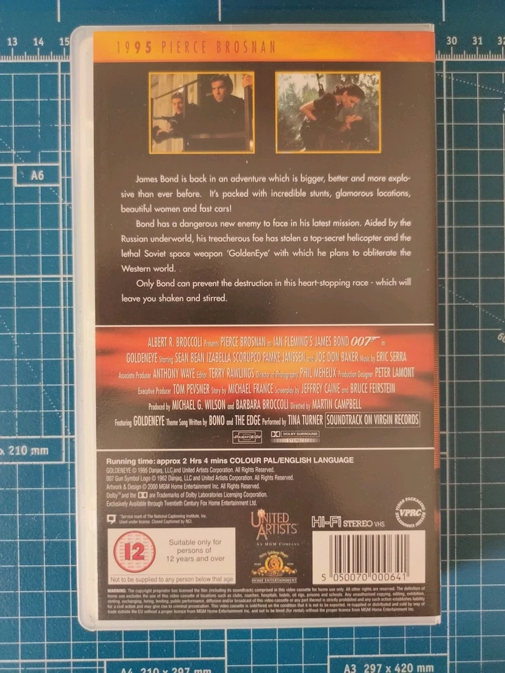 007 Goldeneye (The James Bond Collection) Pierce Brosnan (PAL VHS) - Image 3 of 4