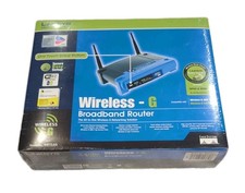 Wi-Fi Wireless-G Broadband Router 2.4 GHz Linksys WPA2 WMM Model WRT54G New