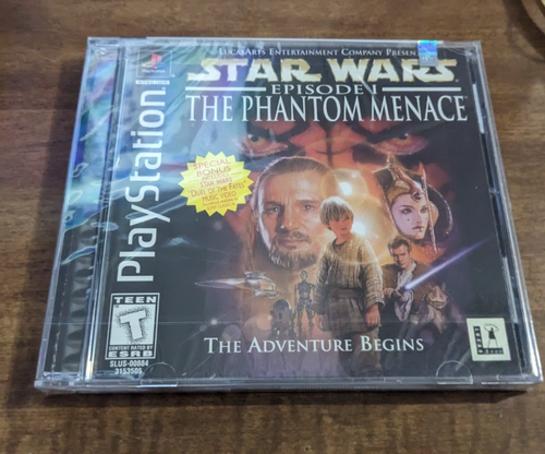 STAR WARS Episode 1 The Phantom Menace PS1 Sony Playstation 1. SEALED NEW