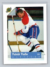 1991 Ultimate Draft #8 Patrick Poulin Hartford Whalers