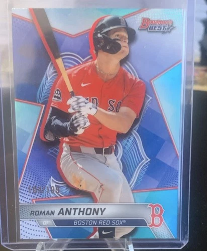 Topps Bowman's Best 2025 Roman Anthony Boston Red Sox /199 & Refractor Card Lot
