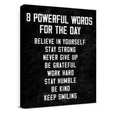 Inspirational Wall Decor, Motivational Canvas Prints Wall Art for Men Teen Bo...