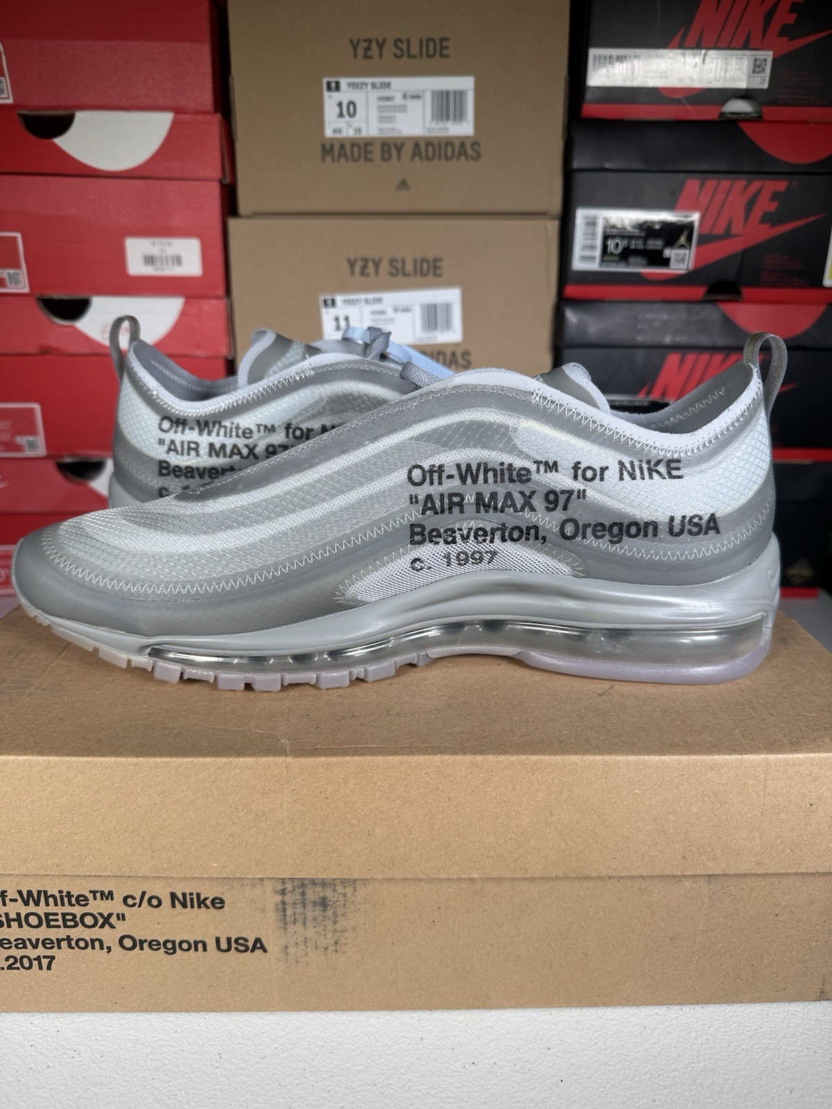 OFF WHITE X NIKE Taglia 10M Nike Off White x Air Max 97 Menta Nuove Spedite lo stesso giorno