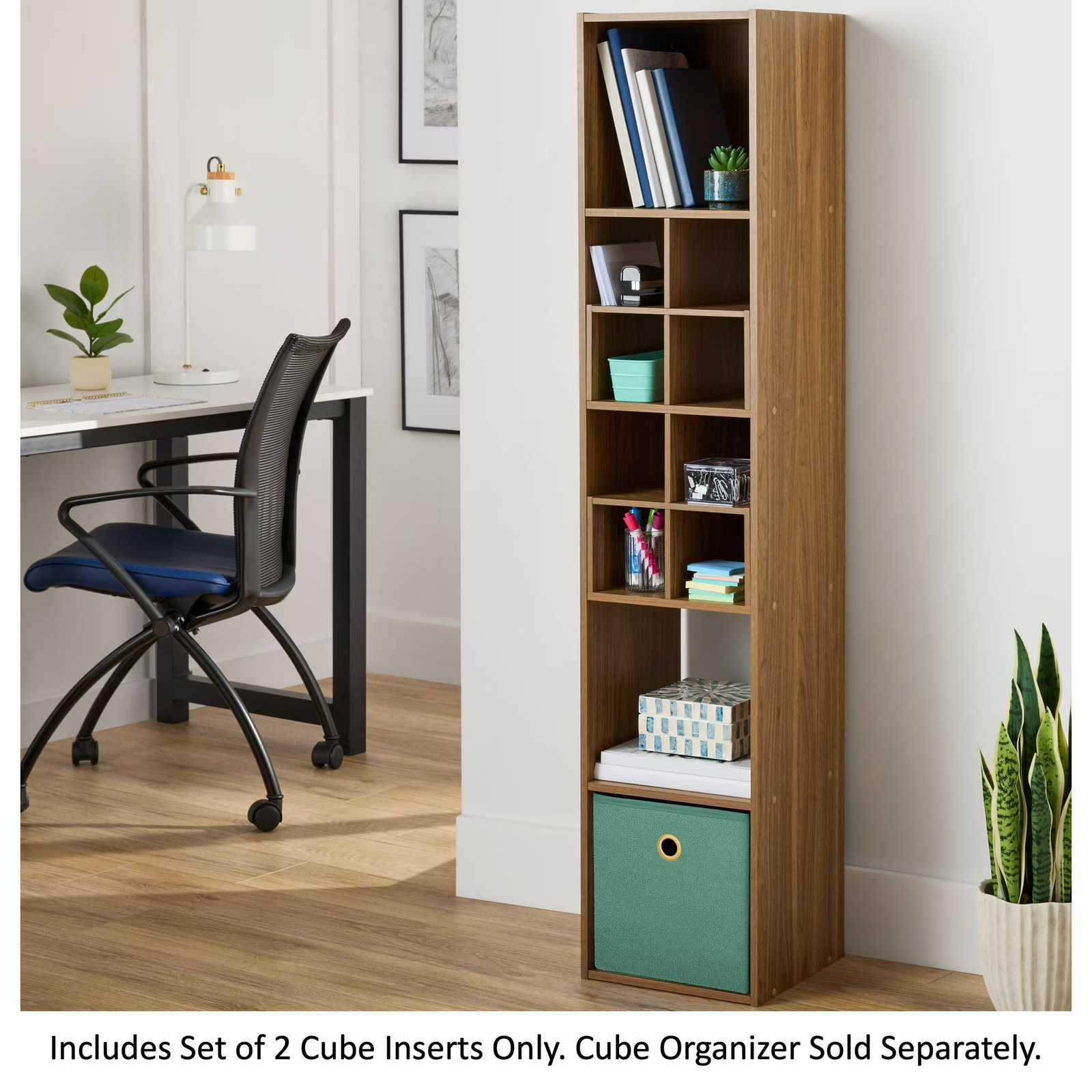 Mainstays MS5336278612054 Cube Storage Quad Inserts Set of 2 Warm Walnut 2890₽