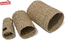 ROSEWOOD NATURALS SEA GRASS TUNNEL SMALL ANIMAL FUN HIDEOUT 3 SIZES