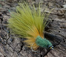 Tarpon Toad Fly 2/0 Hook Olive/Ginger/Olive Snook Redfish Saltwater Flies