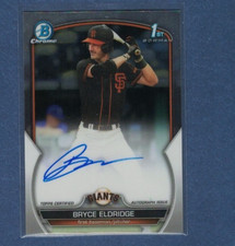 2023 BOWMAN CHROME AUTO BRYCE ELDRIDGE ROOKIE CARD