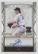 2022 Leaf Trinity Clear Gold Spectrum Foil 1/7 JR Ritchie #CA-SS1 Auto h6c