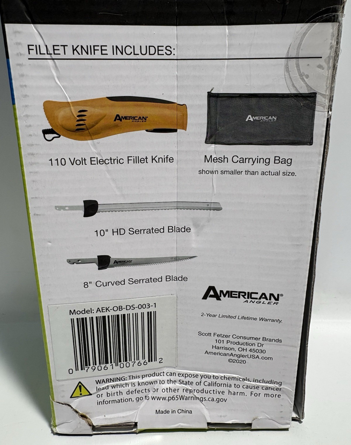 American Angler Pro Series Electric Fillet Knife - 10" & 8" Serrated Blades