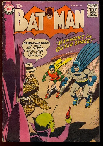 Batman #117 Nice Unrestored Early Silver Age Superhero Vintage DC 1958 GD-VG