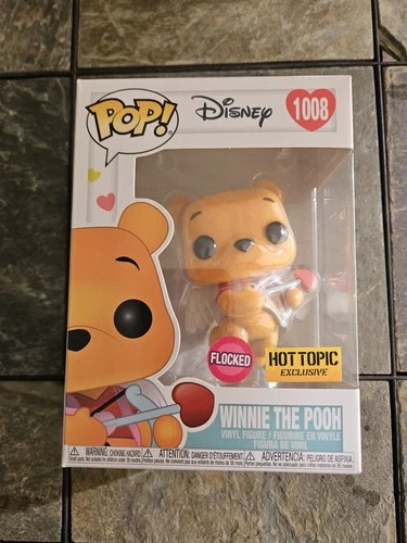 Funko Pop! Vinyl Winnie the Pooh Disney #1008 Flocked Hot Topic Exclusive Figure