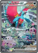 Pokemon: 1x Roaring Moon ex - 251/182 - Special Illustration Rare - NM SV Parado
