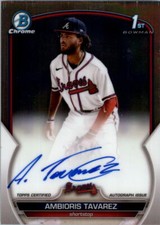 2023 Bowman Chrome Prospect Autographs #CPAAT Ambioris Tavarez Auto - NM-MT