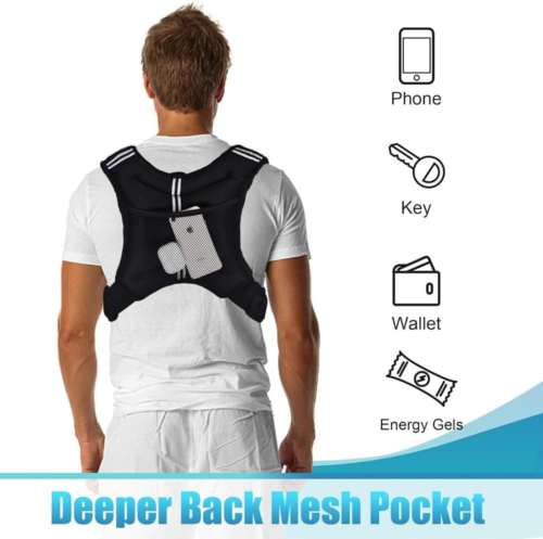 Weighted Vest for Men Women Kids – 3KG 5KG 8KG 10KG – Adjustable for Running, Gy - Picture 5 of 15