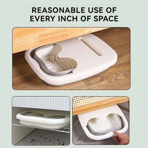 Collapsible Foot Bath Basin Foot Soak Tub Foot Spa Bucket w/ Massage Acupoint ; - Picture 8 of 12