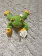 smoochy the frog beanie baby 1997 Rare/retired With Errors On Tag As You See In