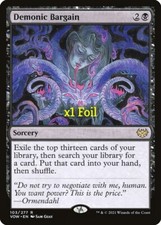 MTG Innistrad: Crimson Vow VOW Demonic Bargain MINT (SELECT)