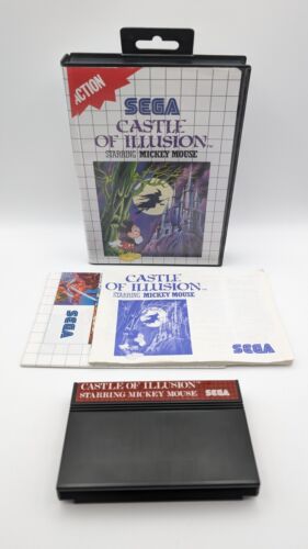 Castle of Illusion Mickey Mouse - IMBALLO ORIGINALE - modulo - istruzioni - serie Master System - Foto 1 di 4