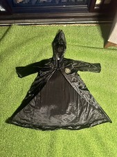 Harry Potter HOGWARTS Black Hooded Robe Halloween Costume Youth Medium