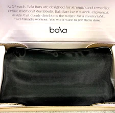 FLASH SALE!!! Genuine Bala Bars CHARCOAL Black Pair of 3 lb Hand Weights NEW