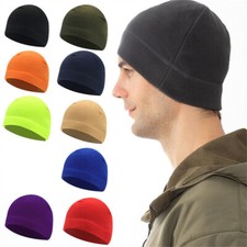 Winter Warm Fleece Windproof Cycling Skull Cap Helmet Liner Running Beanie Hats