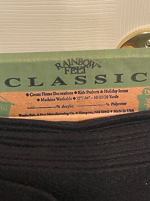 Высокое качество войлок на дворе красный или черный 72 «ширина, 75% акрил 25% полиэстер - Изображение 4 из 4