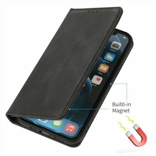 Magnetic Case Leather Flip Wallet Cards Cover For iPhone 17 16E 14 13 12 Pro Max - Picture 17 of 54