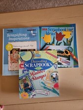 Scrapbooking, Stamping , and Card Making Idea Books Lot of 3