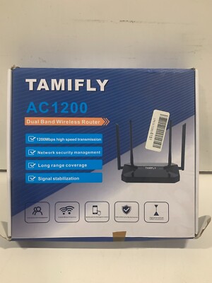 Tamifly Dual Band Wireless WiFi Router High Speed Router Up to AC1200 Mbps