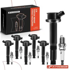A-Premium 6x Ignition Coil & IRIDIUM Spark Plug Kits for Ford Escape 2009-2012