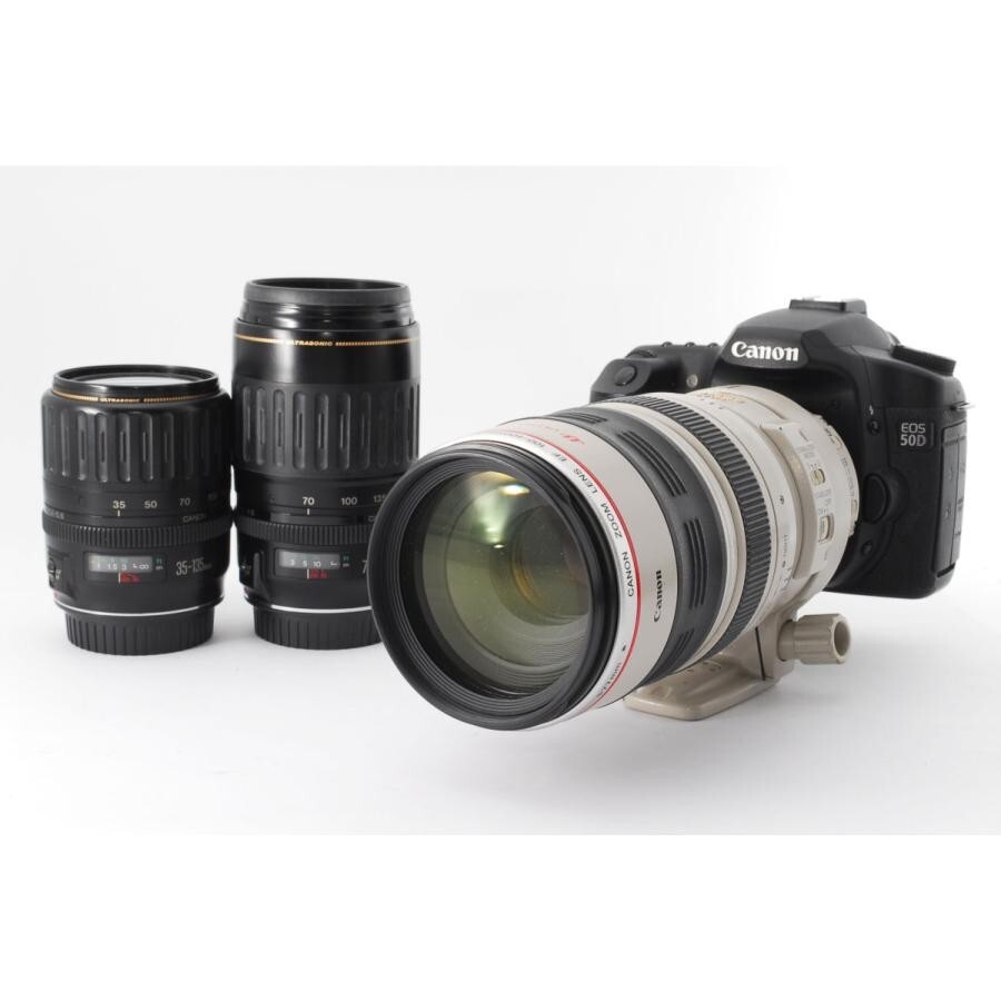 Canon EOS 50D Super Telephoto 400mm Triple Lens Set EF100-400 From