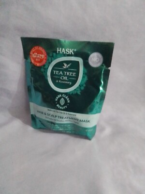 HASK Tea Tree Oil & Rosemary Hair & Scalp Treatment Mask 1.8oz  Nourishing & Soo