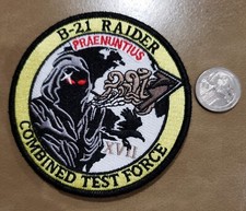 B-21 Raider Stealth Bomber Combined Test Force *New* 4" Patch US Air Force 2022