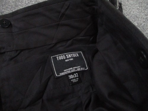 Todd Snyder Pants Mens 30 X 32 Black Chino Preppy Belted Business Golf Classic - Picture 7 of 11