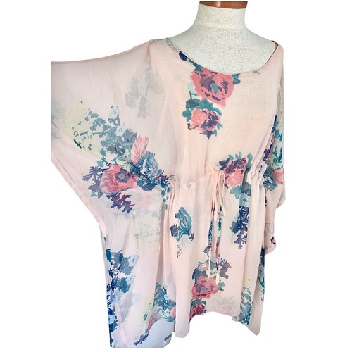 Sunflower Women Sheer Kaftan Bikini Bathing Suit Cover Up One size