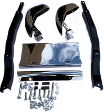 1961-1962 Corvette Front License Bumper Assembly with Supports - Correct - New