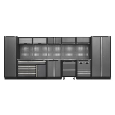 Sealey Modular Storage System Combo - Stainless Steel Worktop Garage Workshop...