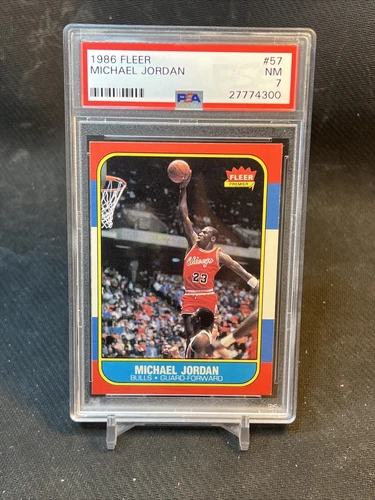 1986-87 Fleer #57 Michael Jordan RC PSA 7