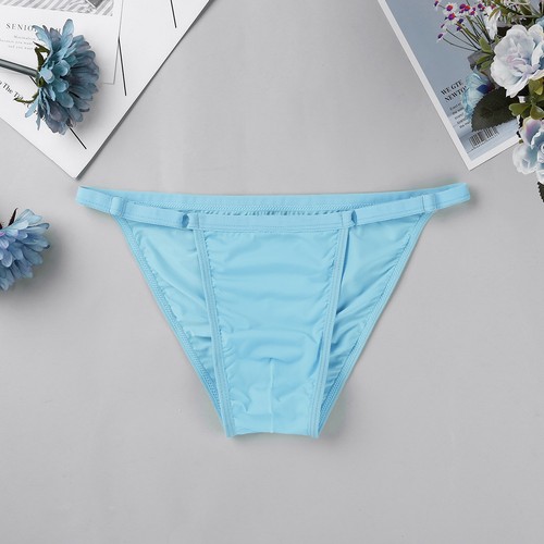 Sexy Men Lingerie Soft Silk String Bikini Brief Low Rise Panties Thong Underwear - Picture 22 of 31