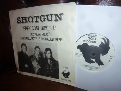 Shotgun, Grey Coat Boy, Billy Goat Rock, Rockabilly USA HEP 501 Single, 7'' 1979