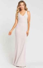 SHOW me your MUMU Morgan Show me the Ring Stretch Crepe Maxi Gown Dress S = 4/6