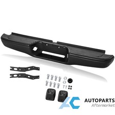 Textured Black Rear Step Bumper Assembly For 1995-2004 Toyota Tacoma Steel