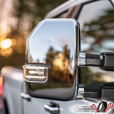 FOR 2017-2022 2019 FORD F250 F350 F450 SUPER DUTY CHROME FULL Side MIRROR COVERS