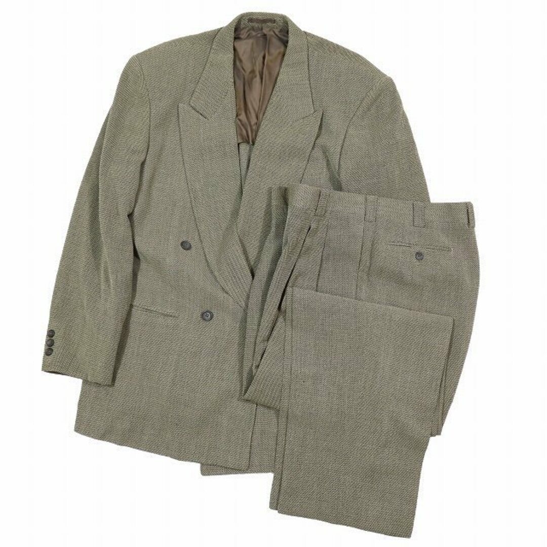 Lanvin Double Breasted Suit Setup Peak Lapel Total Pattern Spring 