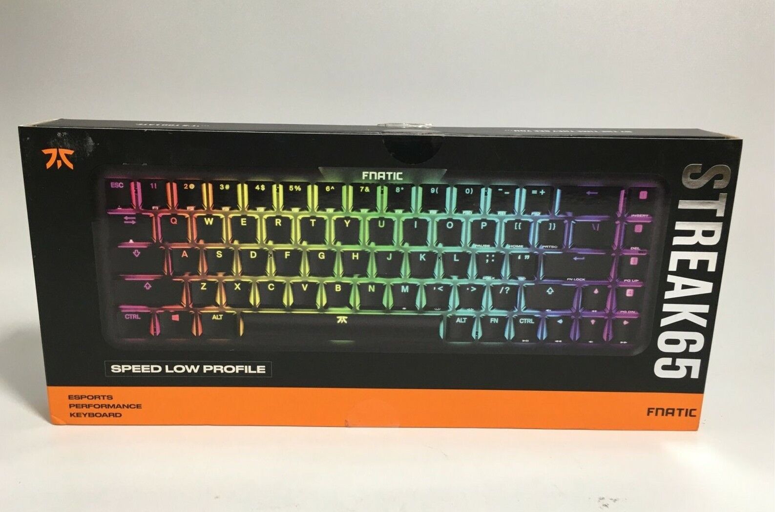 FNATIC STREAK65 Compact RGB Gaming Mechanical Keyboard (C-KB0003) US Black